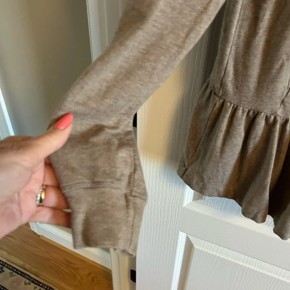CAbi Tan Knit Topper